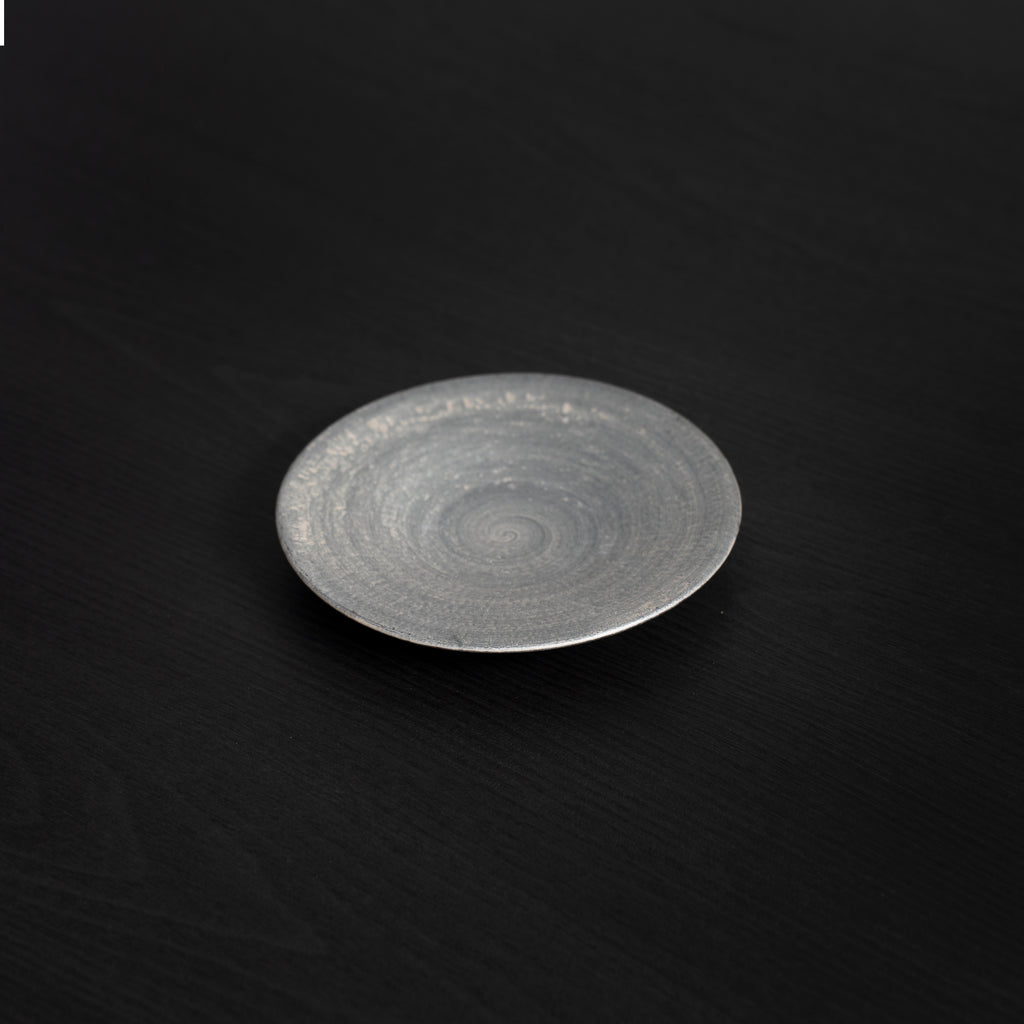 崇雪（shusetsu） ラウンドプレート 15cm（シルバー） – 皿・プレート