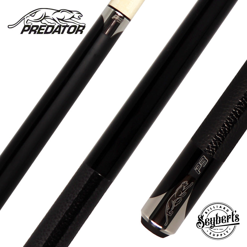 Predator P3 Cue - Black Luxe Wrap - Seybert's Billiards Supply