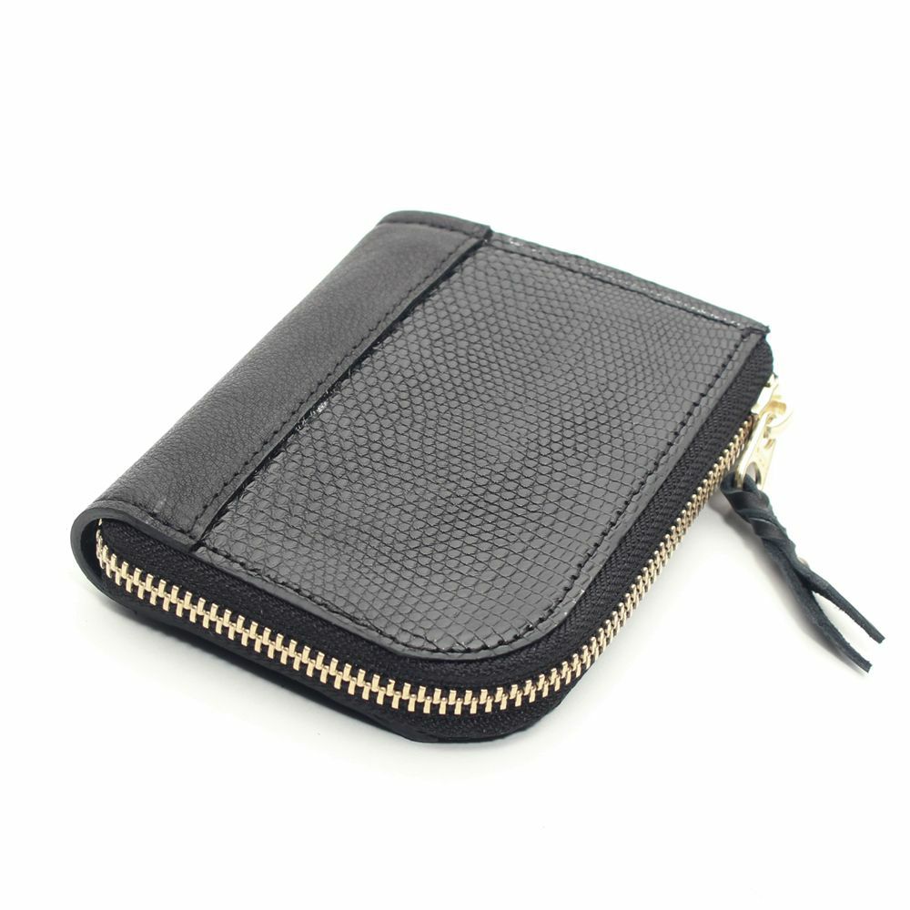 L字ファスナー ショートウォレット リザード（トカゲ革）│メンズ革