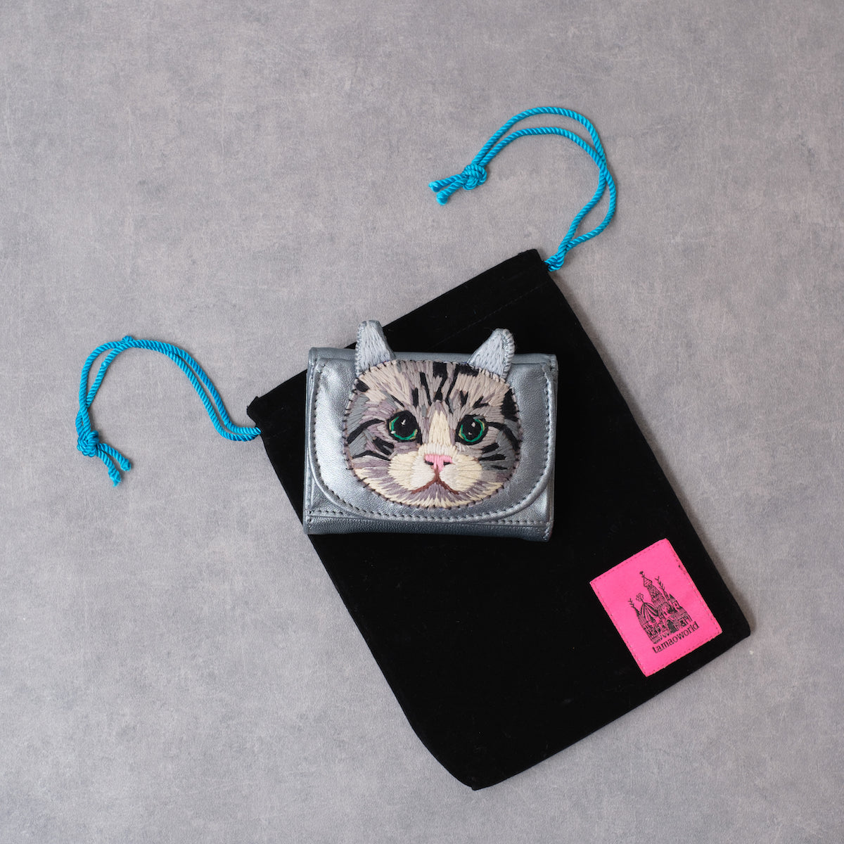 tamao world ねこ3つ折りミニ財布