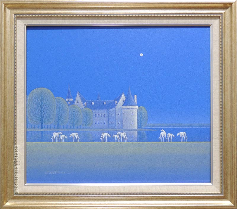 楽天市場】松浦敬文 「 水辺の城 」 油絵 ・ 油彩画 F6 ( 6号 ) : 内田画廊