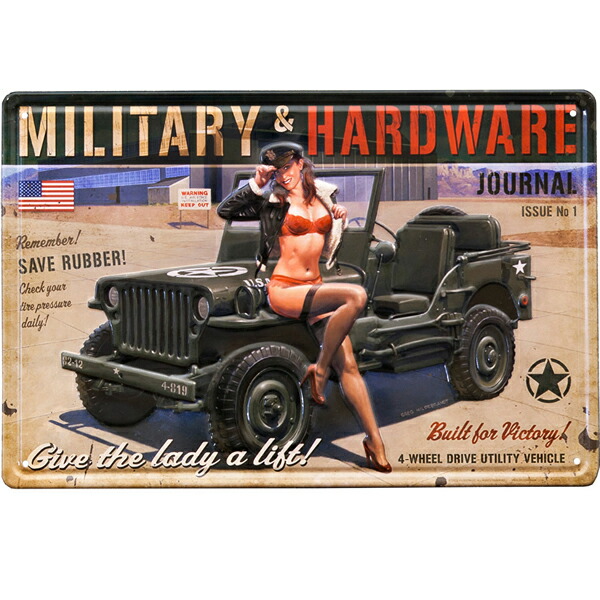 楽天市場】Jeep ジープ ブリキ看板 