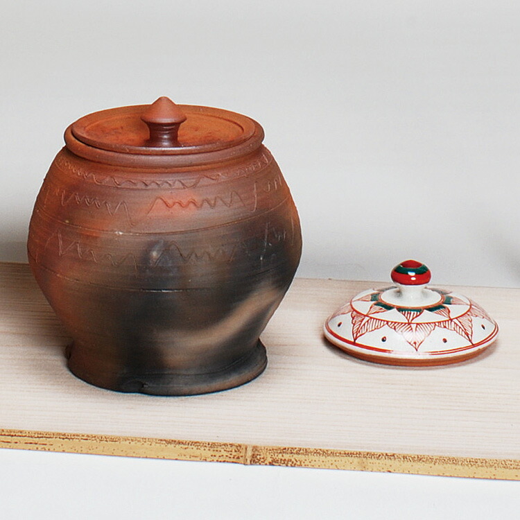 楽天市場】【茶道具 / 水指】 水指 南蛮芋頭 赤絵替蓋付き 大仙窯 作