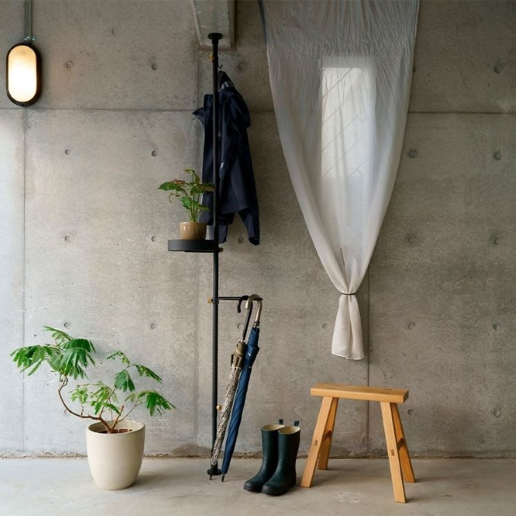 ドローアライン ミニマル玄関セット (縦つっぱり用) (カラーブラック