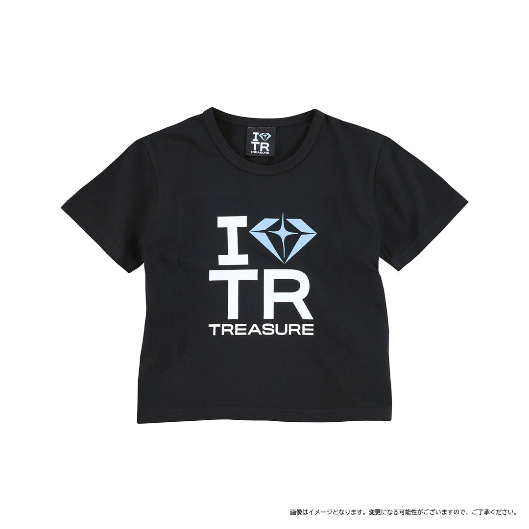 I LOVE TREASURE クロップド Tシャツ（BLACK） – YGEX OFFICIAL SHOP