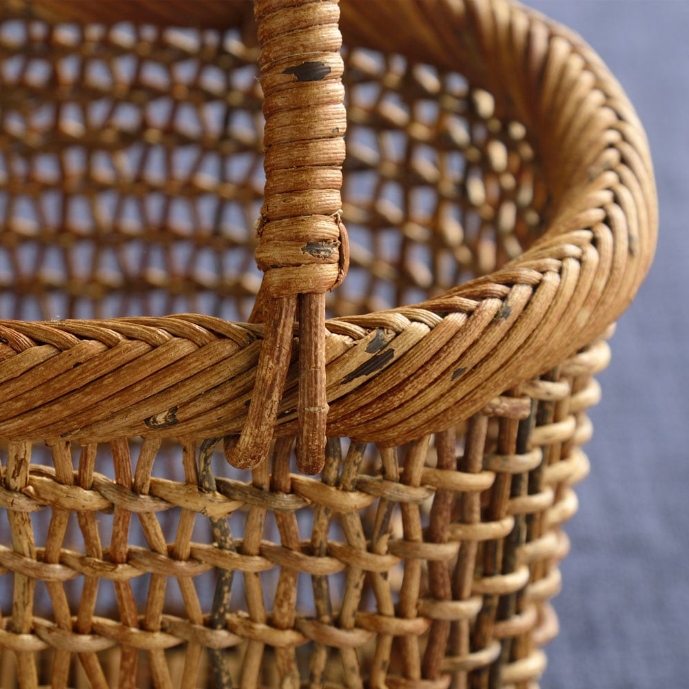 中川原信一さんのかごバッグ 7寸: ファッション・ビューティー雑貨