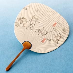 団扇掛け軸(ベージュ色): インテリア・ライフスタイル | スイーツ