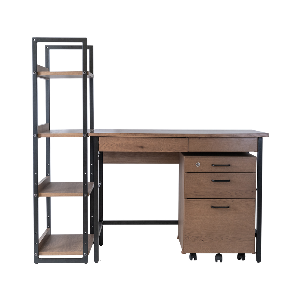 イトーキ NUF-S デスクセット（机 ・ワゴン・書棚） NUF-S4VB