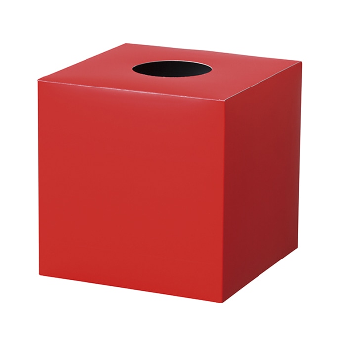 アルファ 抽選箱 赤 無地 GS8-0074 1個（ご注文単位5個）【直送品