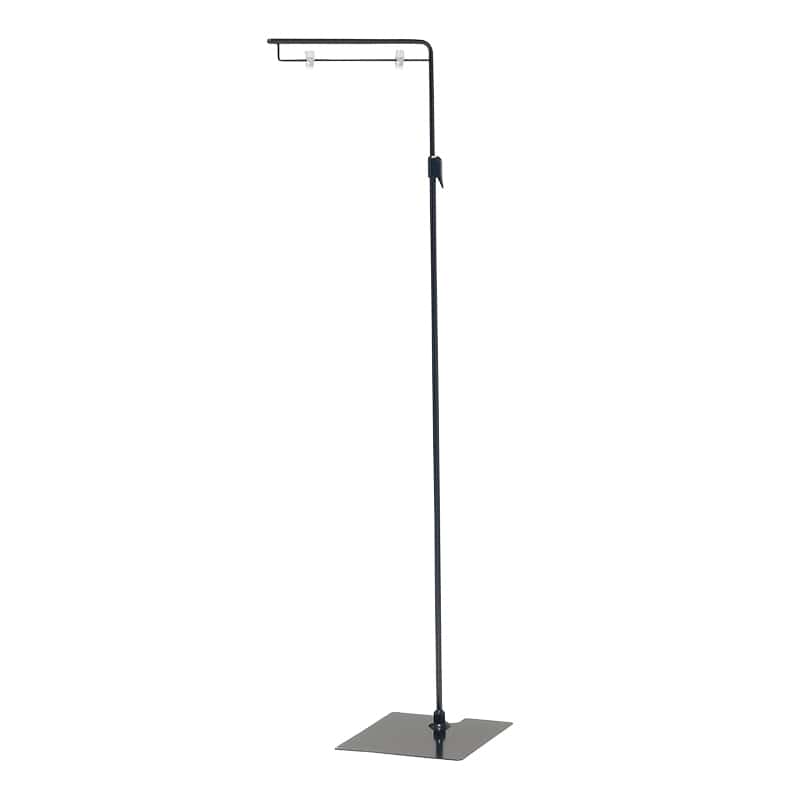 友屋 ディスプレイ用品 フロアースタンド L型 黒塗装 20722 1個（ご