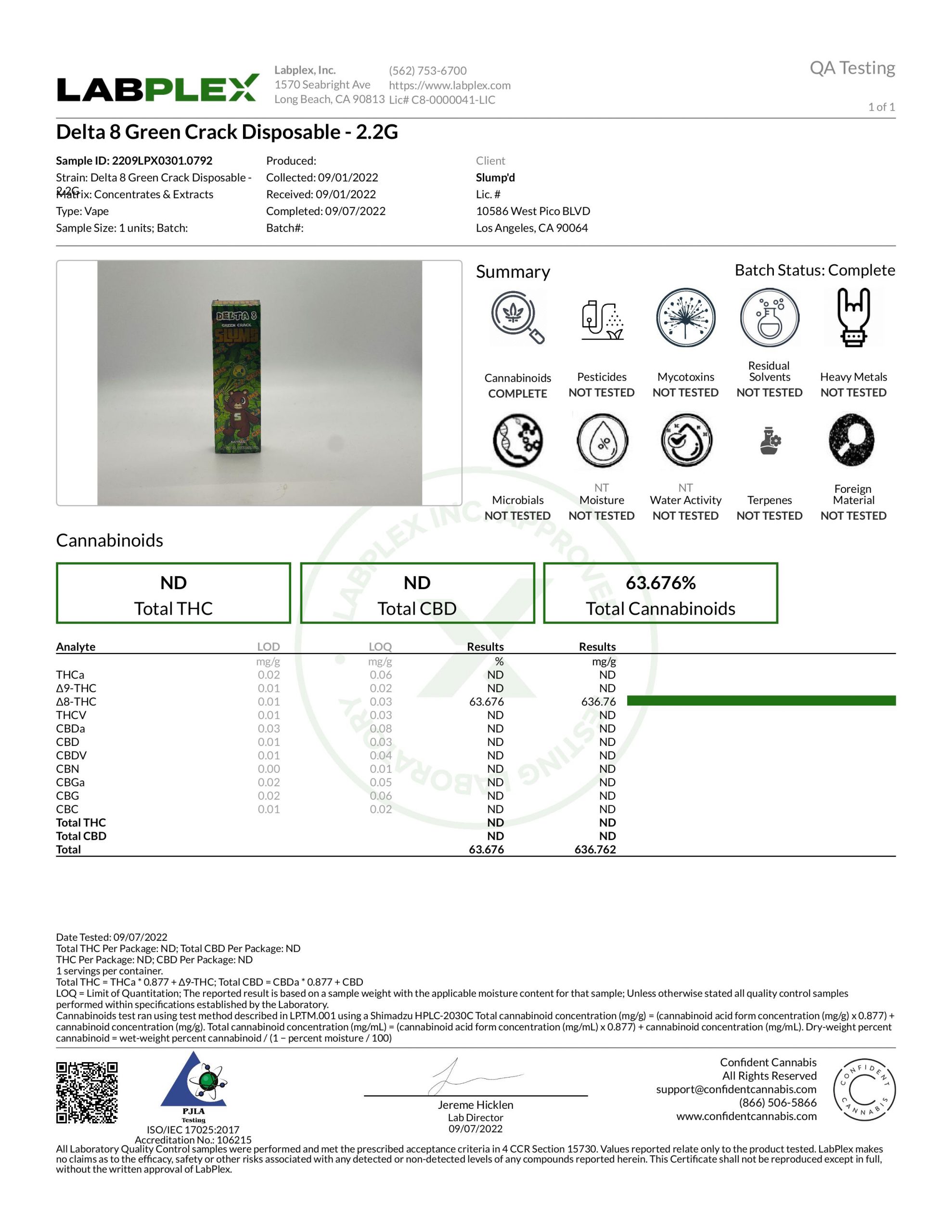 Green Crack Disposable 2.2g - Slumpd.com