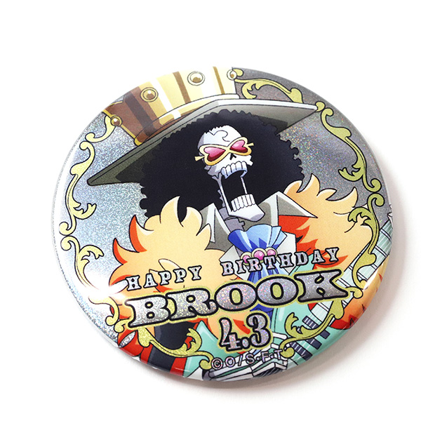 ワンピース】ハッピーバースデーホログラム缶バッジ［4.3 ブルック