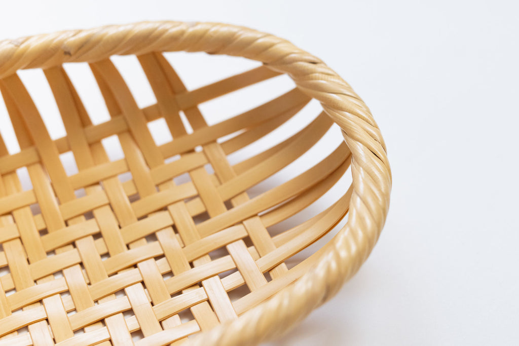 竹聲館 網代盛りかご 楕円 ｜くらすこと公式オンラインストア