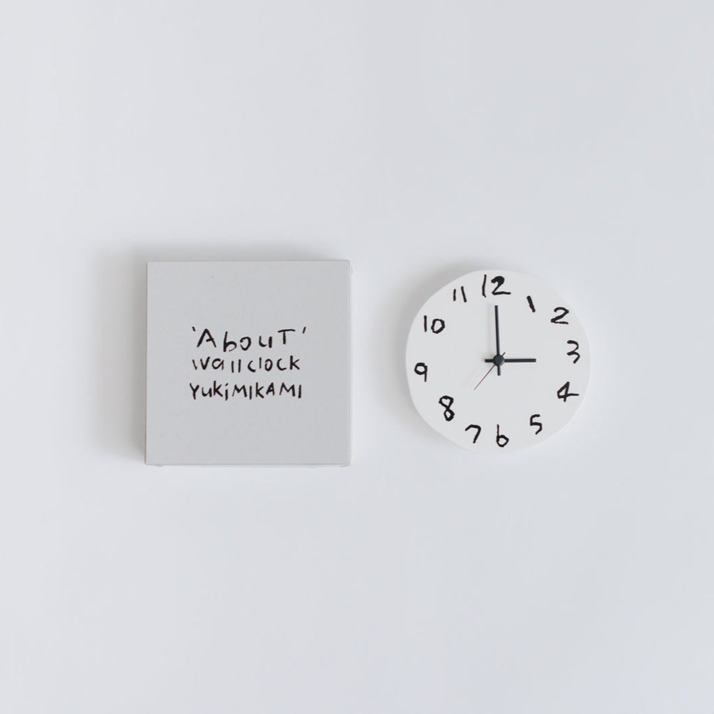 お一人さま2点限り》' About ' wall clock Yuki MIKAMI × 岩㟢紙器