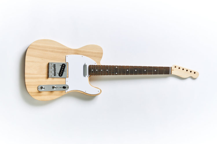販売終了）テレキャスターTYPEキット(ホワイトアッシュボディ×ローズ指
