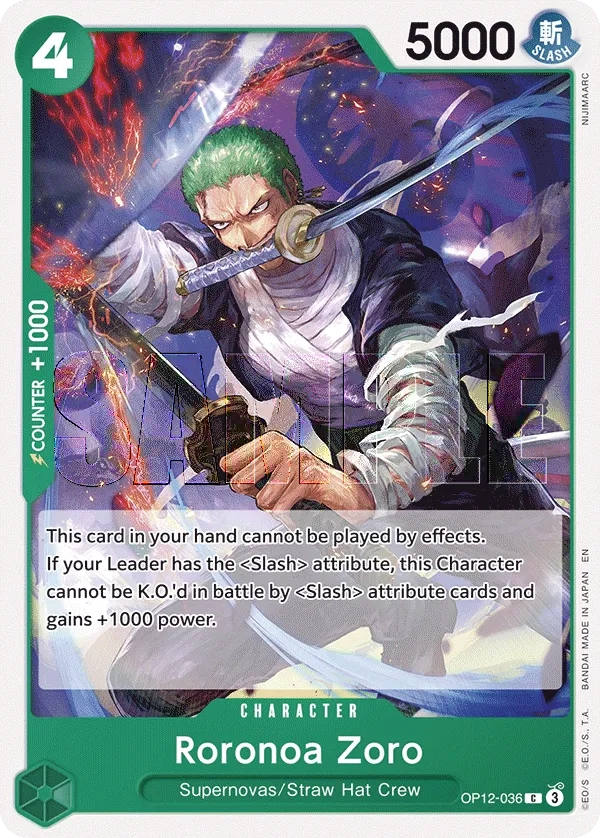 EB04-007 Roronoa Zoro One Piece Card Game Card | One Piece Card Game