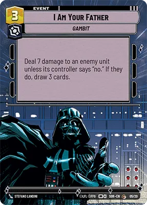 I Am Your Father Card | Star Wars: Unlimited SWU TCG