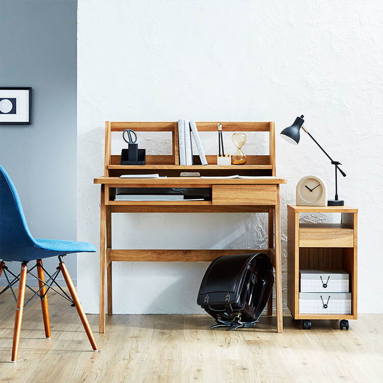 学習机3点セット(ナチュラル)日本製のブックスタンド付き | 【公式