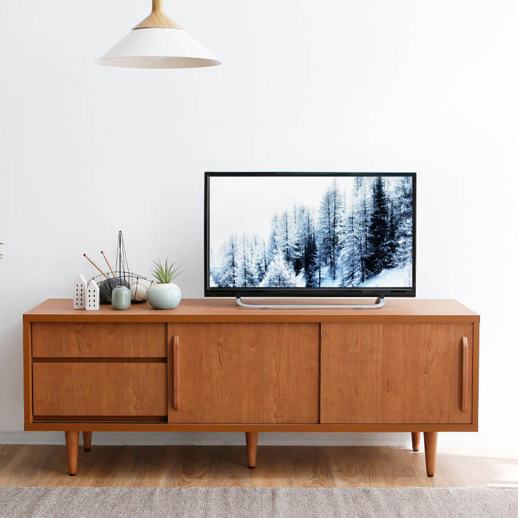 半完成品】ミドルテレビ台(アルダー/ウォルナット)49型対応の幅150