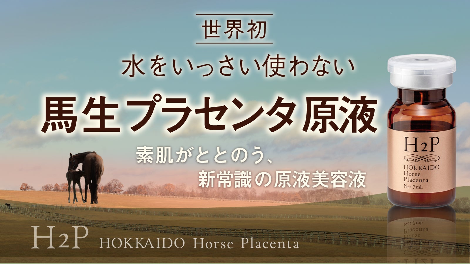 世界初の北海道産馬生プラセンタ！