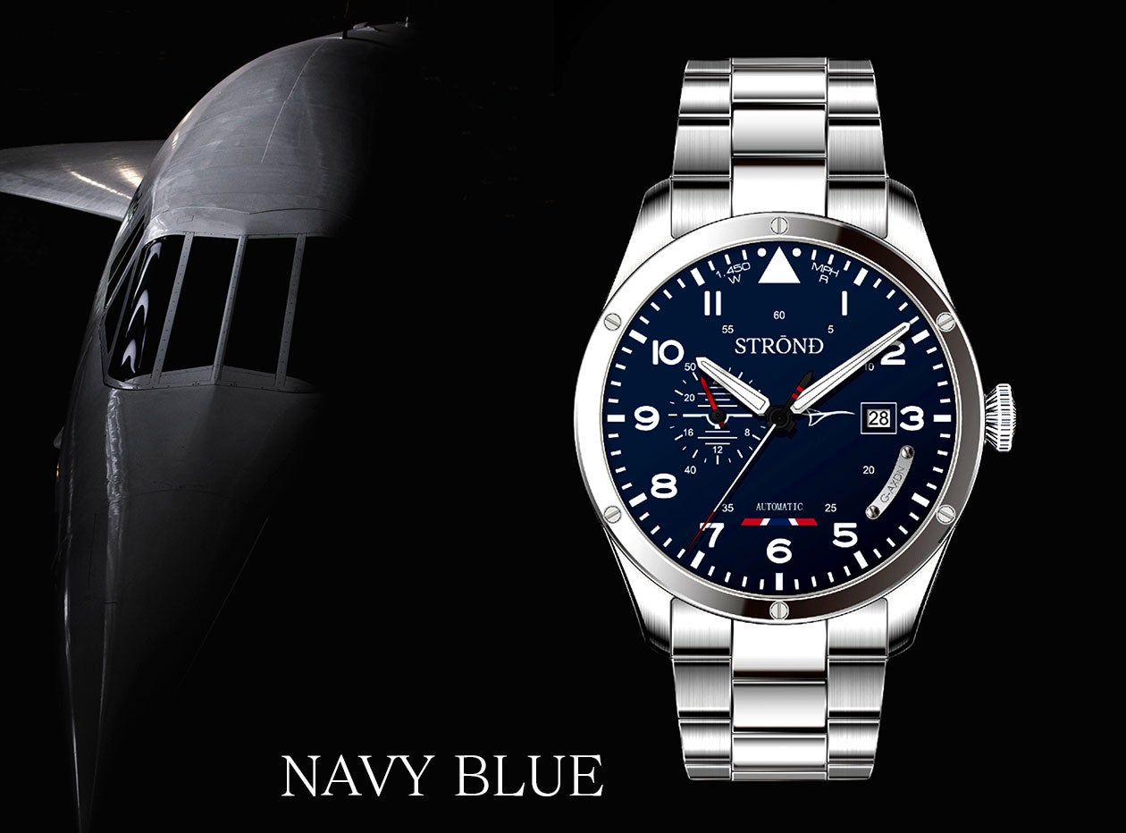 世界最速記録を持つ旅客機コンコルドを文字盤に。レア×ロマン腕時計「G