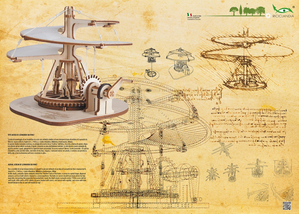 レオナルド・ダ・ヴィンチのあの発明があなたの元へ。科学・発明の第一