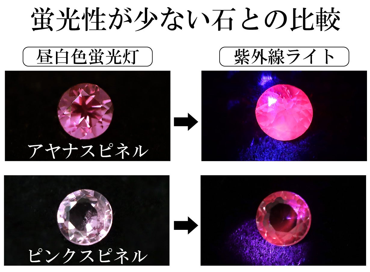 希少石！大地が生み出した天然蛍光色「ネオンピンクスピネル