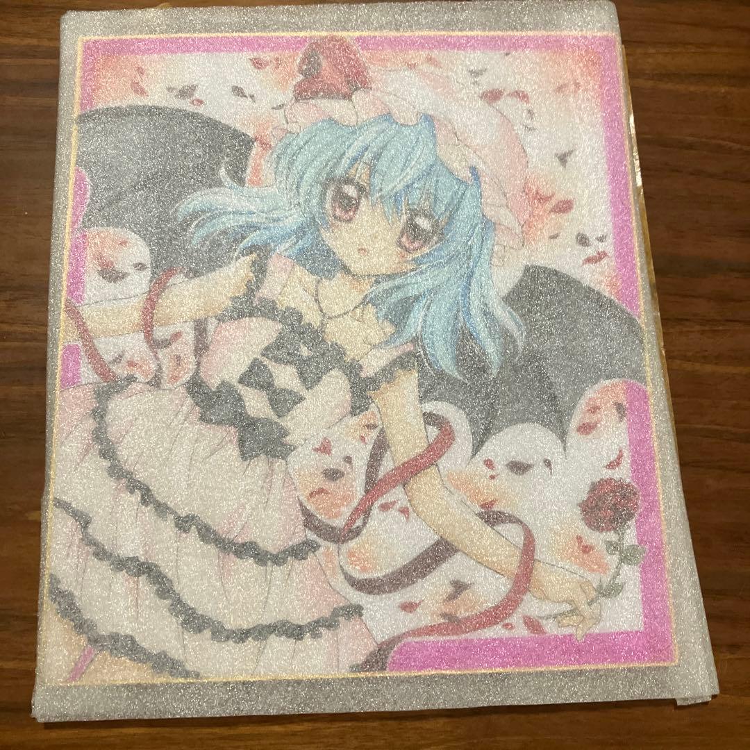 新品未使用　直筆　手描きオリジナルイラスト 色紙　レミリア　スカーレット