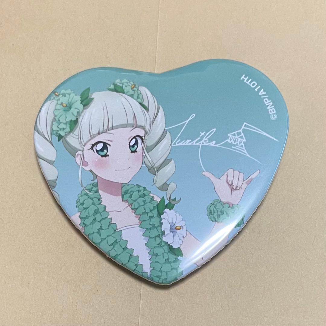 アイカツ ハワイアンズ ユリカ 藤堂ユリカ ハート型 缶バッジ - メルカリ