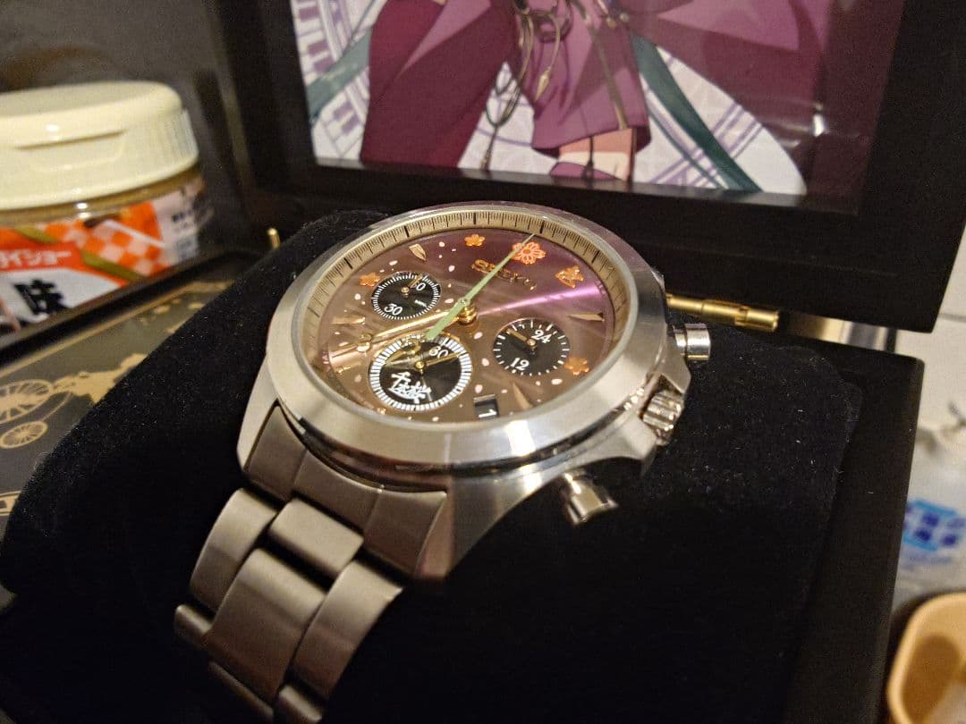 SEIKO クロノグラフ 初音ミク　千本桜　オルゴールケース付