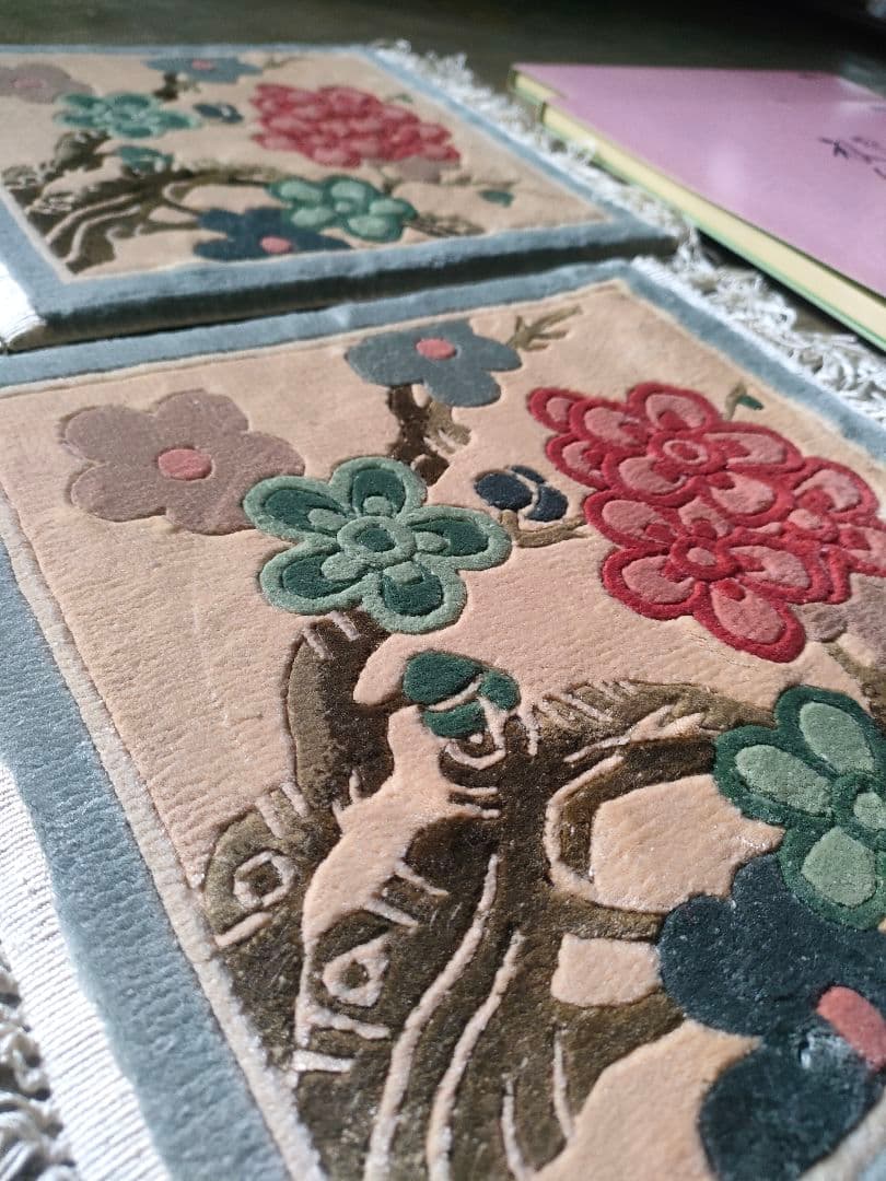 新品・未使用】花瓶敷き ペルシャ絨毯 キリム ギャッベ 緞通