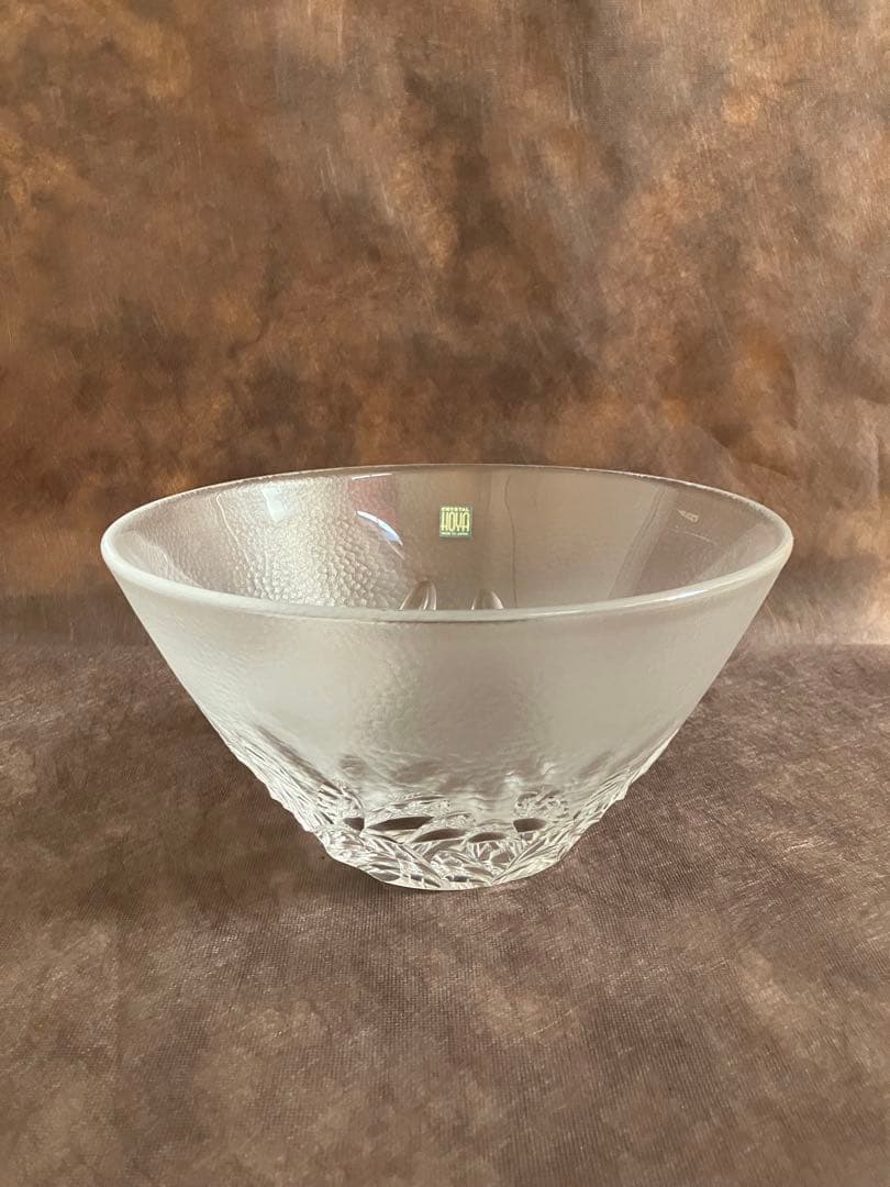 HOYAクリスタル製ボウル25.5cm アンティーク　昭和レトロ