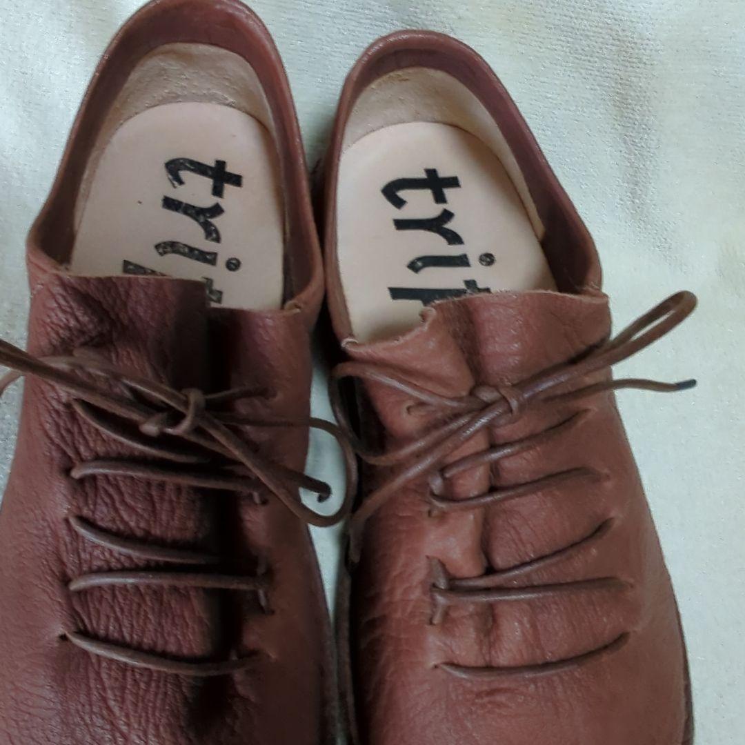 再値下げトリッペンブラウンレースアップシューズ