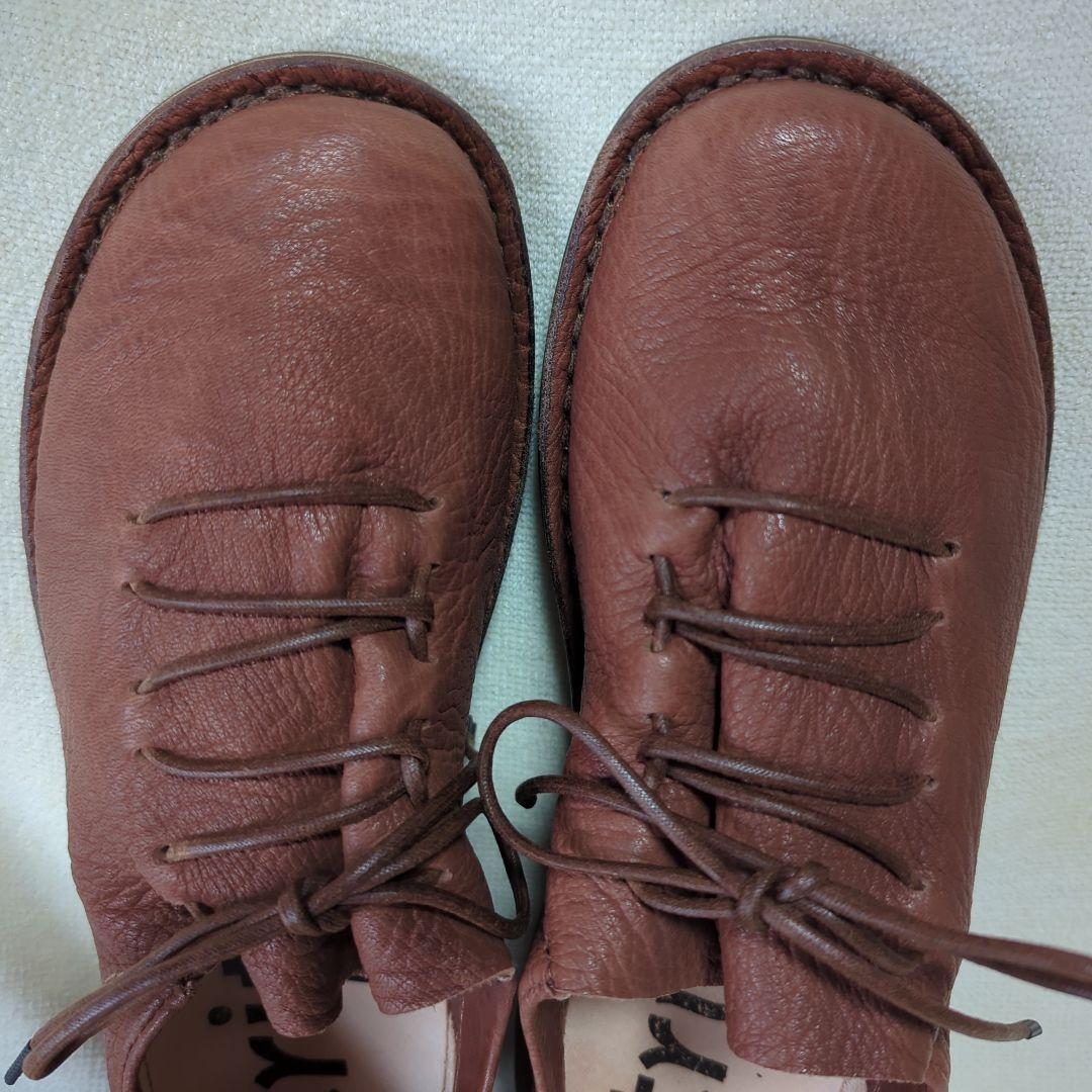 再値下げトリッペンブラウンレースアップシューズ