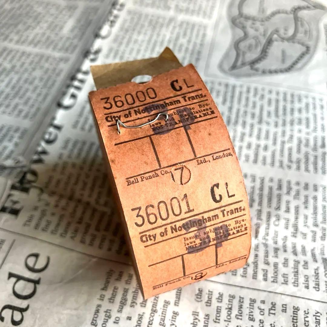 海外 ヴィンテージ ロールチケット フル 裏英字 ジャンクジャーナル