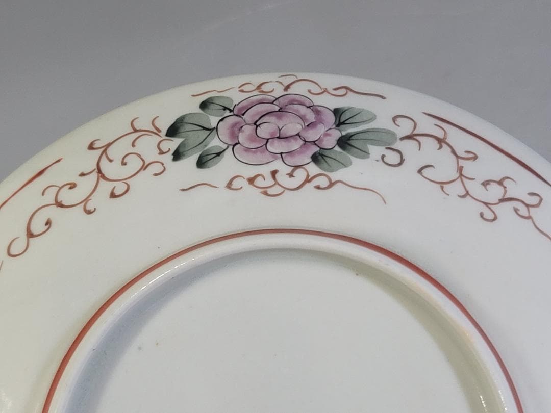 九谷 金彩赤絵 花鳥紋 細密画 皿 六客 明治 DT378 - メルカリ