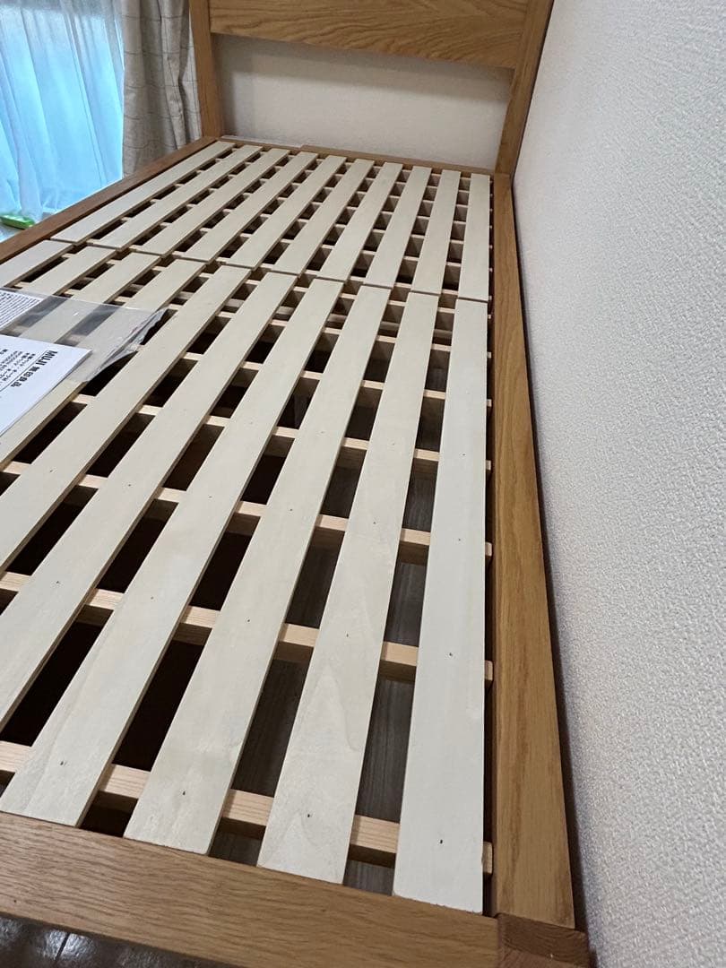 シングルベッドフレーム 木製 引き出し付き