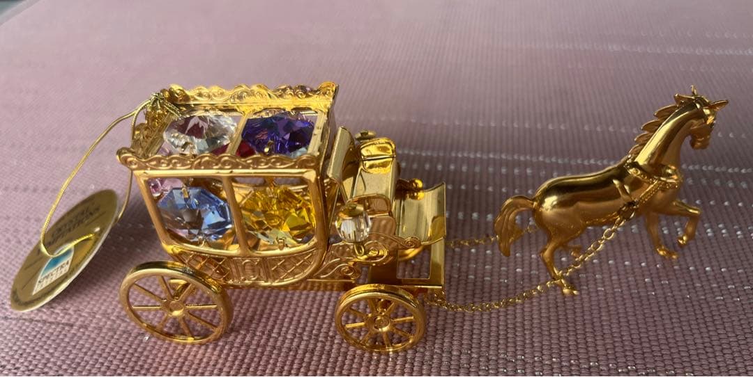 クリスタル テンプテーションズ置物7個セット　4K金メッキ