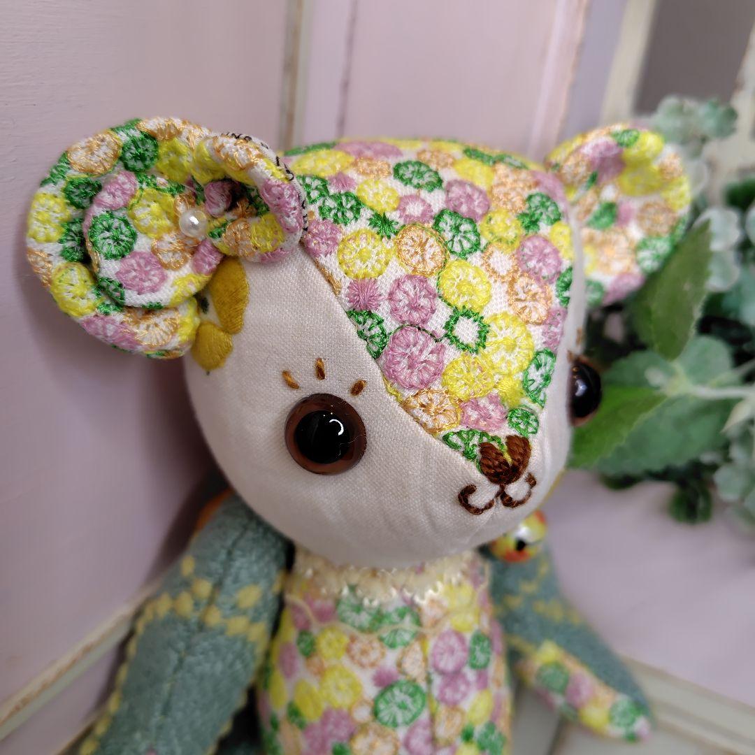 デ*コ様 【オークションです】ミナペルホネン＊ハンドメイド＊ぬいぐるみ＊テディベ