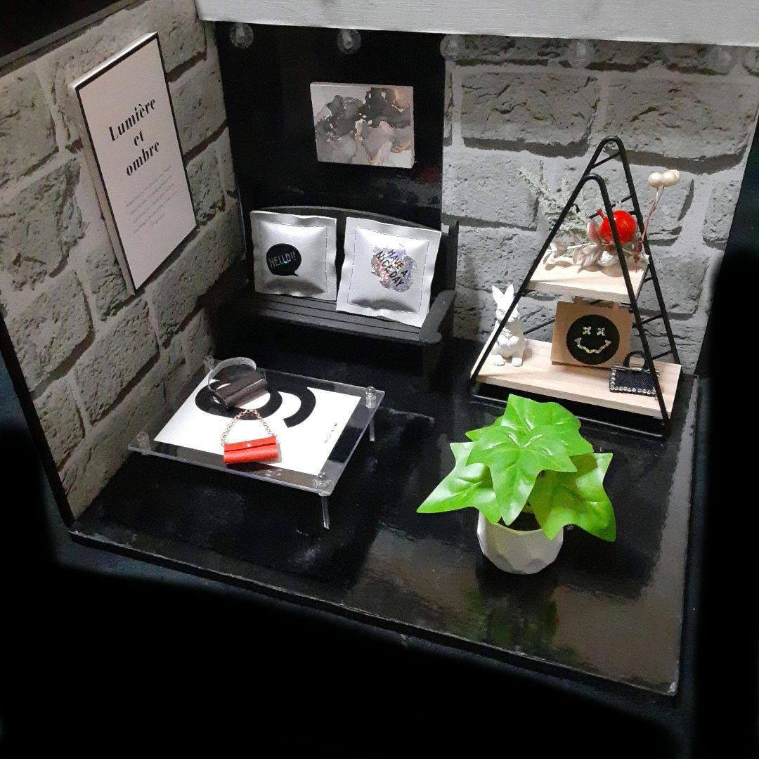 SALE2Wayメンズドールハウス ミニチュア背景ボードねんどろいど