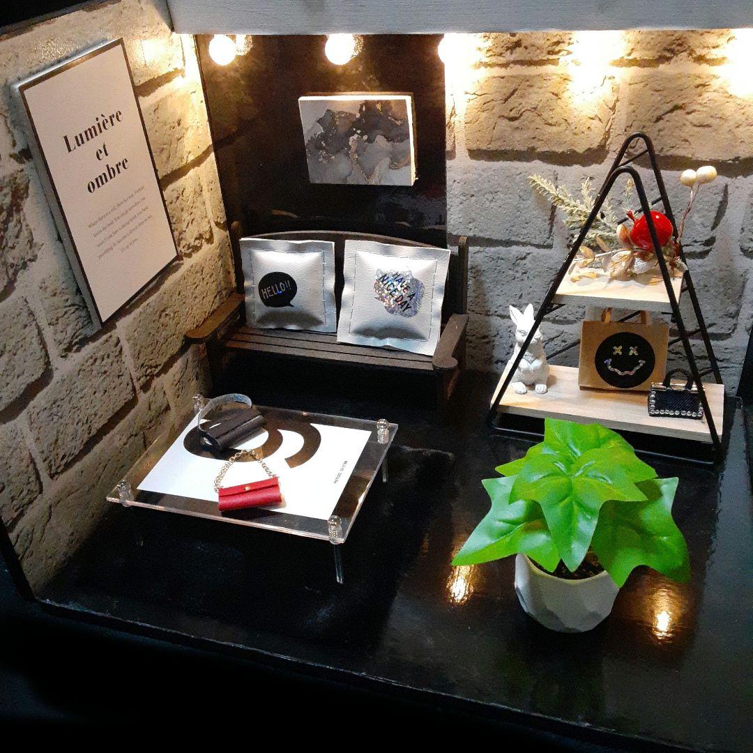 SALE2Wayメンズドールハウス ミニチュア背景ボードねんどろいど