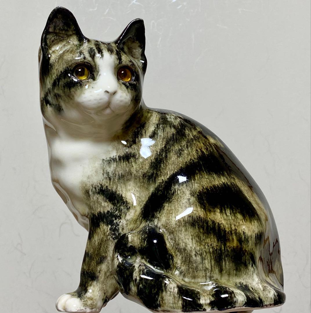 モデルNo.22 ウィンスタンレイキャット　初期作品　見返り猫　貫入無し❣️