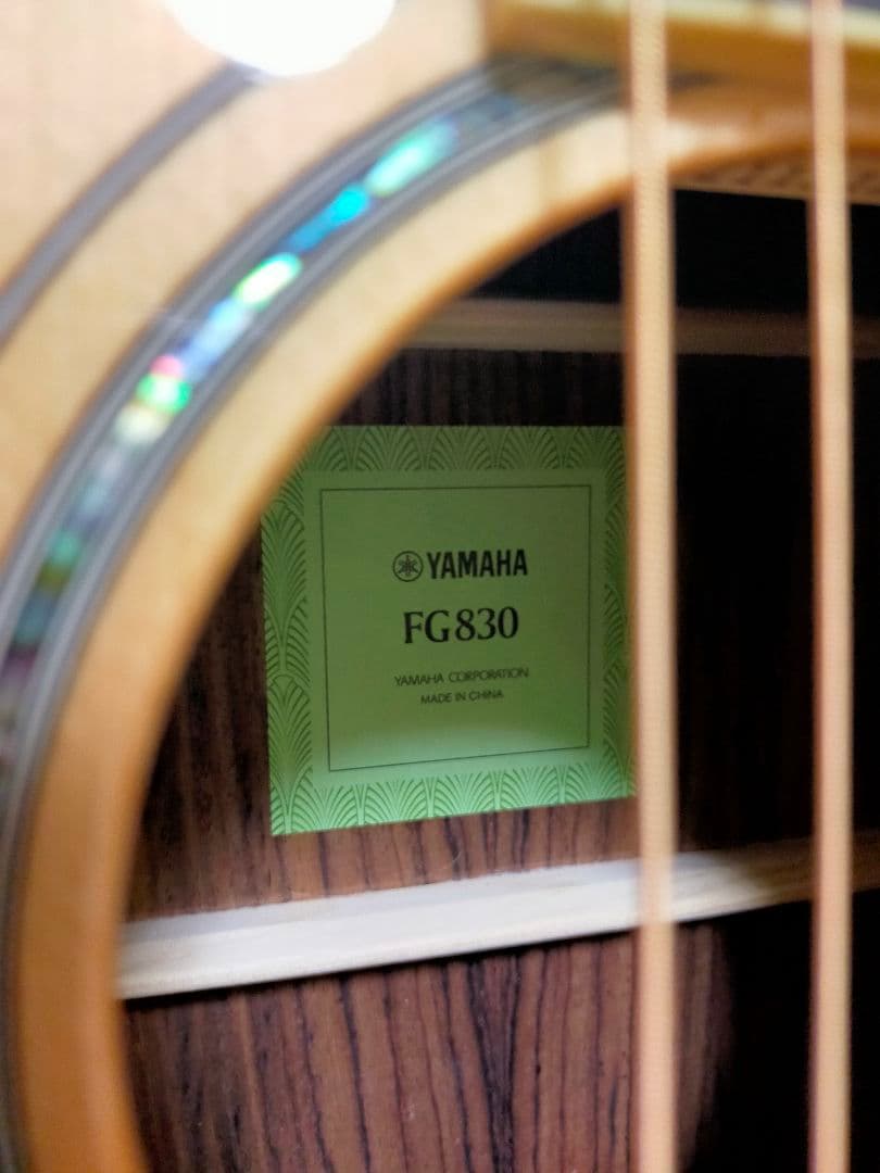 YAMAHA FG830 牛骨仕様 弦高調整済！アコースティックギター