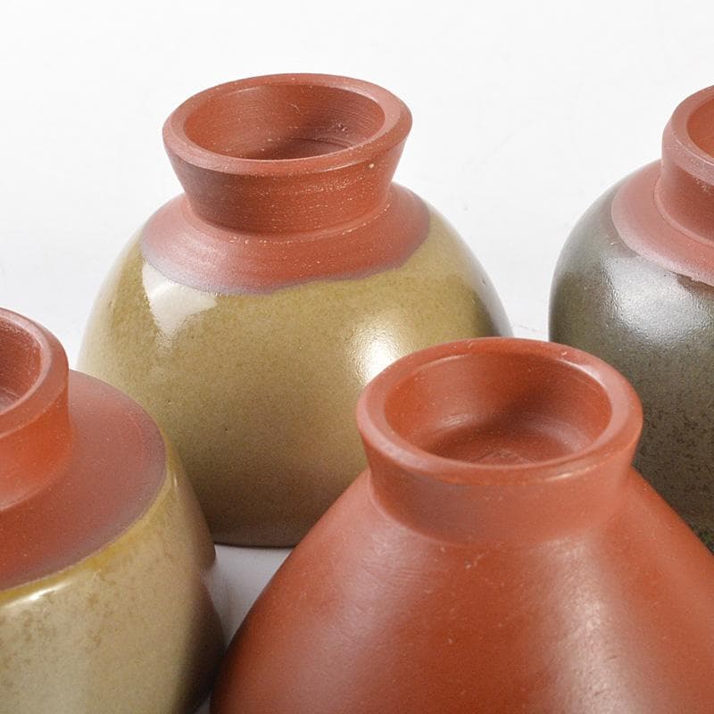 佐渡無名異焼 人間国宝 金渓堂 伊藤赤水 徳利 酒器 共箱 2点 VR7386F