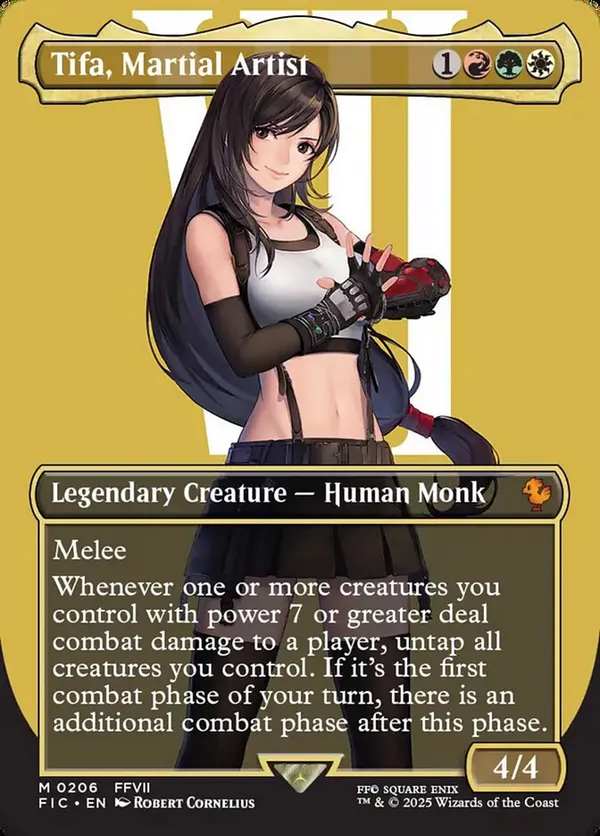 Tifa, Martial Artist (Borderless) • Commander: Final Fantasy (FIC