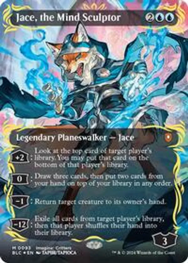 Jace, the Mind Sculptor (Borderless) (Raised Foil) • Commander