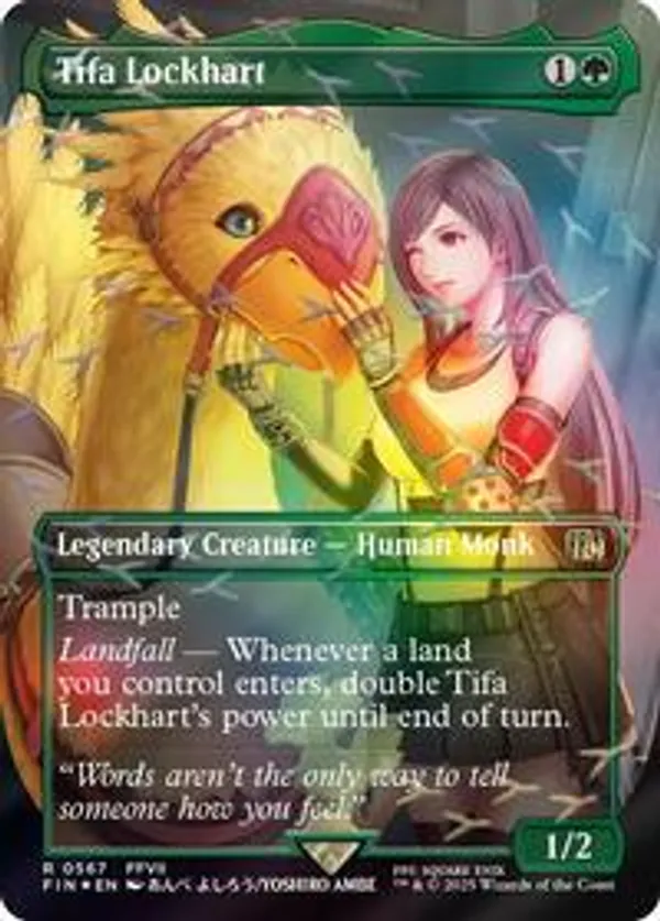Tifa Lockhart (Borderless) (Chocobo Track Foil) • Universes Beyond
